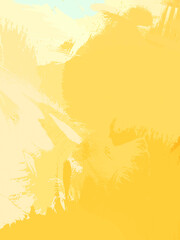 Naklejka premium Creative abstract painting with wild brushstrokes. Background with artistic brush strokes. Colorful and vibrant illustration. Painted art.