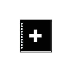 Obraz premium medical record book icon