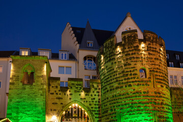Lighted Tower, Bonn, North Rhine-Westpahlia, Germany, Europe