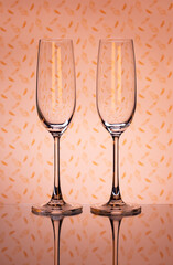 two glasses of champagne
