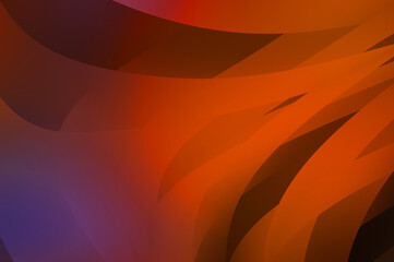 Abstract background with colorful gradient. Vibrant graphic wallpaper with stripes design. Fluid 2D illustration of modern movement.