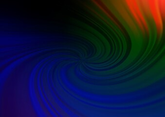 Dark Multicolor, Rainbow vector abstract blurred pattern.