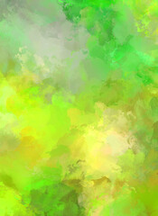 2D illustration of colorful brush strokes. Decorative texture painting. Vibrant paint pattern backdrop.