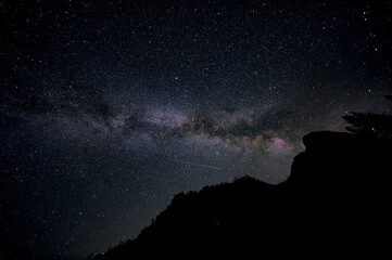 starry night sky under stars