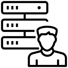 Employee database icon design 