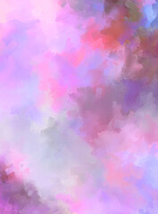 Abstract background of colorful brush strokes. Brushed vibrant wallpaper. Painted artistic creation. Unique and creative illustration.