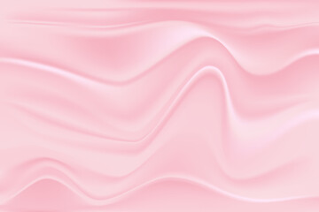 Fototapeta premium pink cloth texture wave shadow soft. crumpled fabric background. illustration vector