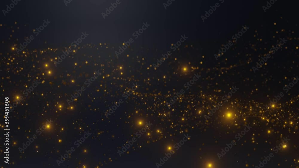 Poster abstract digital particle wave and light abstract background.