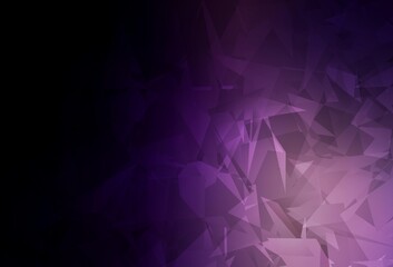 Dark Purple vector texture with abstract poly forms.