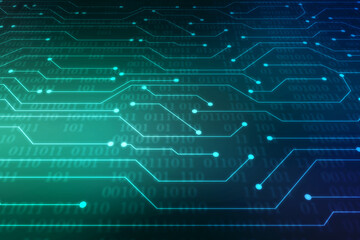 Abstract futuristic circuit board Illustration high computer technology background. Hi-tech digital technology concept.Circuit board pattern for technology background
