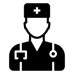 Doctor in solid design vector 