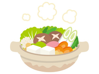 野菜たっぷりの鍋料理