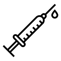 Plastic medical syringe isolated on white background 