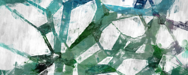 Rough brushstrokes on abstract background. Brush painting. Color strokes of paint. Unique wall art. Modern art on canvas. Colorful contemporary artwork.