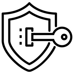 Line design of access key icon