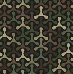 Texture military camouflage seamless pattern. Abstract army vector illustration