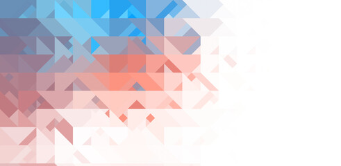 Intersecting shapes design on white background. Abstract minimalistic wallpaper. Colorful geometric template.