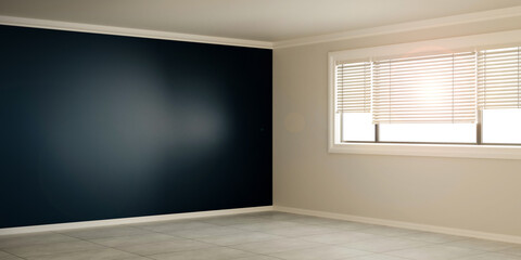 Fototapeta premium empty interior background. 3d illustration