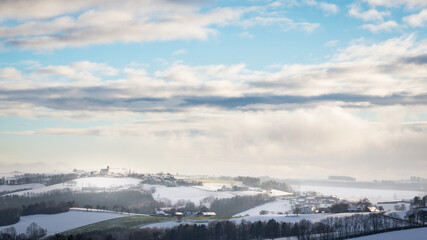 Winter landscape in Hochwolkersdorf Bucklige Welt Lower Austria