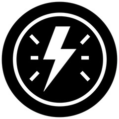Icon of energy symbol in solid design 