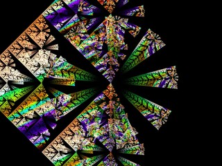 Imaginatory fractal background Image