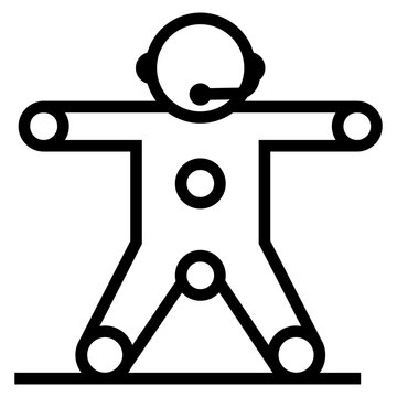 Icon Of Motion Capture Line Design 