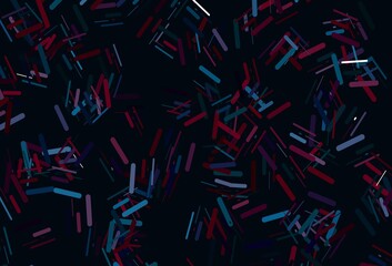 Dark silver, gray vector texture with colorful lines.