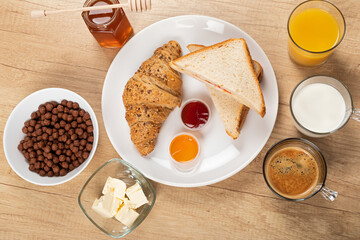 Delicious homemade breakfast