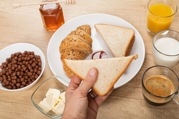 Delicious homemade breakfast