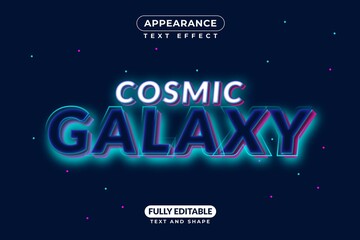 Cosmic Galaxy Text Effect Style Appearance