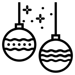 Decorative party balls icon design 