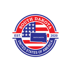 South Dakota Vector , Country Logo