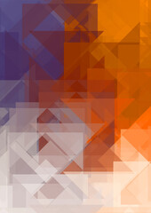 Overlapping design with triangles background. Abstract geometric wallpaper. Geometrical colorful triangular shapes.
