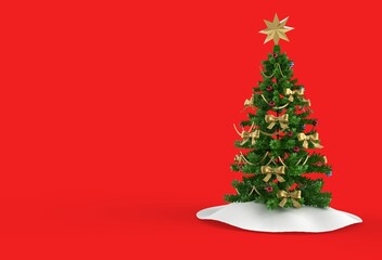 christmas tree decoration. background for new year greeting cards