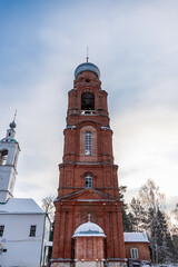 Fototapeta premium Rural ancient Orthodox Temple in the forest.