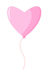Obraz na płótnie Canvas Pink heart-shaped balloon for Valentine's day