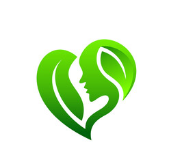 love nature beauty women logo