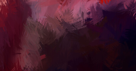 Fototapeta premium Abstract background of colorful brush strokes. Brushed vibrant wallpaper. Painted artistic creation. Unique and creative illustration.