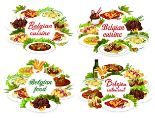 Belgian food cuisine, menu dishes, Belgium meals