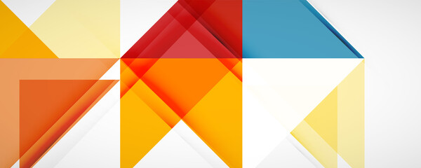 Set of vector triangle geometric backgrounds. Vector illustration for covers, banners, flyers and posters and other designs