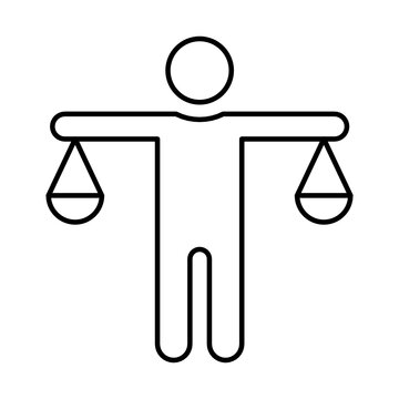 
Balance, Equal Opportunities Vector Icon Which Can Easily Modify
