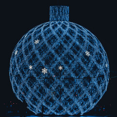 Huge Christmas Tree Ball - Street LED Decoration - 399466848