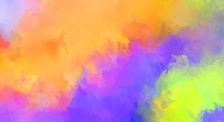 Creative abstract painting. Background with artistic brush strokes. Colorful and vibrant illustration. Painted art.