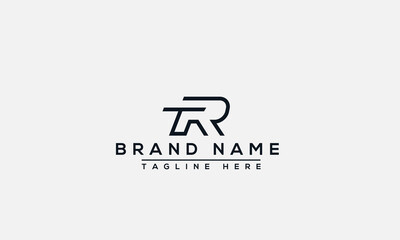 TR Logo Design Template Vector Graphic Branding Element.