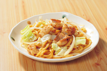 ホルモンうどん