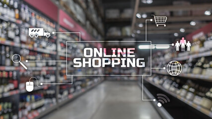 Online Shopping Concept of buying digital online.