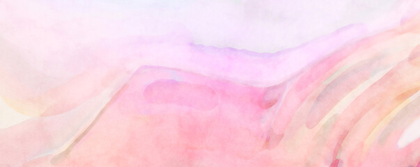 Soft watercolor wallpaper. Artistic painting with softly brushed colors. Pastel colors dabbed background. Painted abstract wall art.