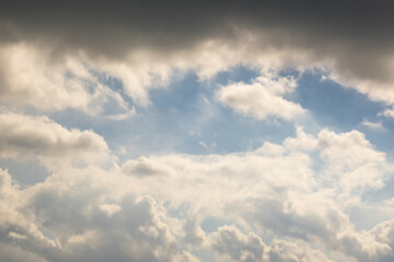 blue sky panorama with beautiful clouds. use for sky replacement