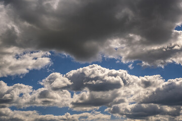 blue sky panorama with beautiful clouds. use for sky replacement