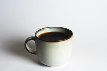 cup of coffe on white background